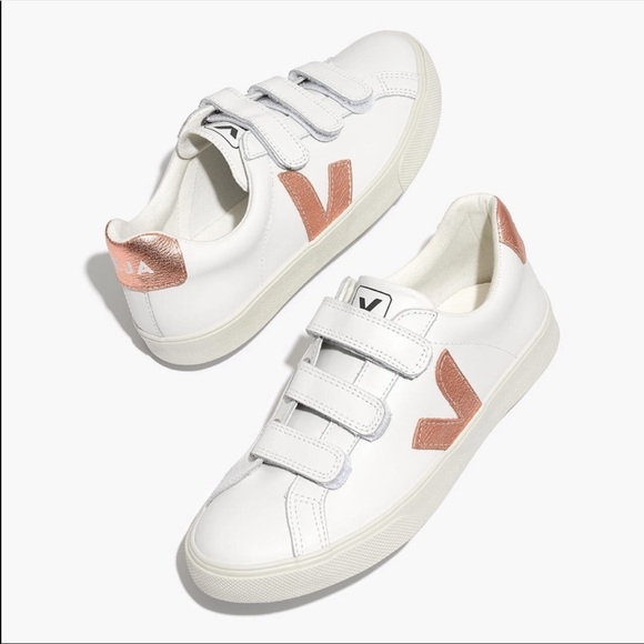 veja rose gold sneakers